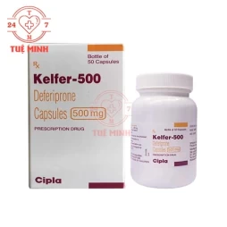 Kelfer-500 Cipla - Hỗ trợ điều trị nhiễm Hemosiderin do truyền máu